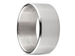 Серебристое эрекционное кольцо Sinner Wide metal head-ring Size L #154725