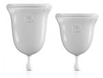 Набор из 2 прозрачных менструальных чаш Intimate Care Menstrual Cups #157358