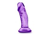 Фиолетовый фаллоимитатор на присоске SWEET N SMALL 4INCH DILDO - 11,4 см.  #168248