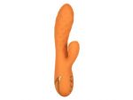 Оранжевый вибромассажер-кролик Newport Beach Babe с пульсирующим воздействием - 21,5 см. #171481