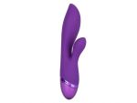 Фиолетовый вибромассажер-кролик Aura Dual Lover - 20,25 см. #171765