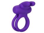 Фиолетовое двойное эрекционное кольцо Silicone Rechargeable Dual Rockin Rabbit #171771