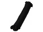Черная текстильная веревка для бондажа - 1 м. #175334