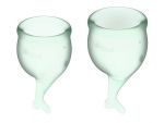 Набор зеленых менструальных чаш Feel secure Menstrual Cup #175609