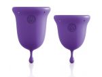 Набор из 2 фиолетовых менструальных чаш Intimate Care Menstrual Cups #178091