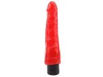 Красный реалистичный вибратор Hot Storm Devilish X3 - 23,2 см. #178655