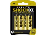 Батарейки Luxlite Shock (GOLD) типа АА - 4 шт. #179029