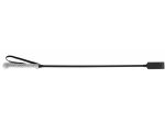 Черный классический гладкий стек с серебристой ручкой - 68 см. #179383