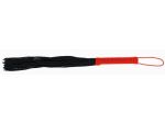 Черная плеть-флогер с красной ручкой - 50 см. #179385