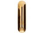 Золотистая перезаряжаемая вибропуля 7 Speed Rechargeable Bullet - 7,7 см. #182817