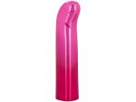 Розовый изогнутый мини-вибромассажер Glam G Vibe - 12 см. #186254