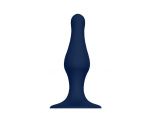 Синяя анальная пробка SILICONE PLUG LARGE - 15,6 см. #186316