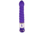 Фиолетовый спиралевидный вибратор - 21 см. #189345