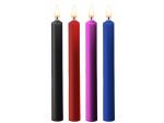 Набор из 4 разноцветных восковых свечей Teasing Wax Candles Large #196003