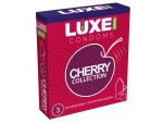 Презервативы с ароматом вишни LUXE Royal Cherry Collection - 3 шт. #198347