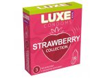 Презервативы с ароматом клубники LUXE Royal Strawberry Collection - 3 шт. #198354