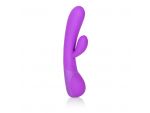 Фиолетовый вибромассажер Impress “g” со стимуляцией клитора - 18 см. #22875