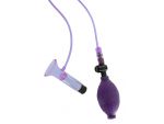 Фиолетовый клиторальный стимулятор с вибрацией PUSSYPUMP #23466