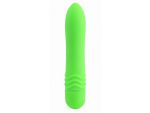 Зеленый вибромассажёр Neon Luv Touch Wave - 14 см. #24079