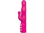 Розовый хай-тек вибромассажер iVibe Select iRabbit - 26 см. #24851