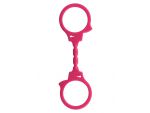 Розовые эластичные наручники STRETCHY FUN CUFFS  #25055