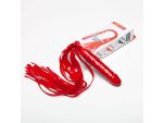 Красная резиновая плеть с ручкой-фаллосом - 55 см. #27190