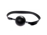 Чёрный резиновый кляп-шар #27200