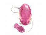 Розовая вибропулька с пультом-кристаллом и светодиодами Lighted Shimmers LED Bliss Teasers #28374