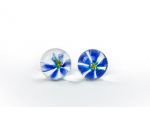 Вагинальные шарики TLC CyberGlass Ben Wa Balls Blue Blossom #29783
