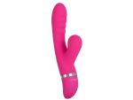 Розовый вибратор-кролик Foreplay Frenzy Pucker с функцией вакуума #201172