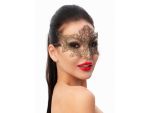 Роскошная золотистая женская карнавальная маска #201442