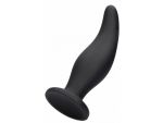 Черная анальная пробка Curve Butt Plug - 11,4 см. #201749