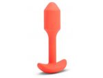Оранжевая вибропробка для ношения B-vibe Snug Plug 1 - 10 см. #202862