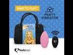Розовый вибромассажер в трусики с пультом ДУ Panty Vibe Remote Controlled Vibrator #203524