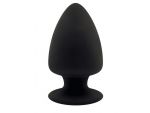 Черная анальная втулка Premium Silicone Plug XS - 8 см. #203668