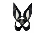 Черная маска зайки с белым мехом на ушках Miss Bunny #206927
