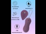 Фиолетовые вагинальные виброшарики с пультом ДУ Dea - 8,3 см. #217532