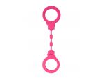 Розовые силиконовые наручники #220303
