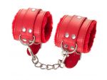 Красные наручники Anonymo из искусственной кожи #220412