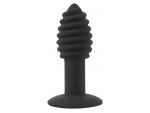 Черная анальная вибропробка Twist Butt Plug - 10,7 см. #221882
