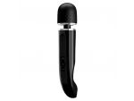 Черный мощный жезловый вибратор с изогнутой ручкой Charming Massager - 24 см. #222919