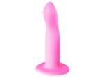 Розовый нереалистичный дилдо Stray - 16,6 см. #224180