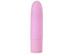 Розовый силиконовый мини-вибратор - 10 см. #224193