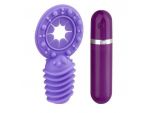 Фиолетовое эрекционное виброкольцо с 10 режимами вибрации Dash #224203