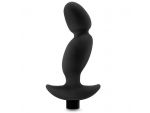 Черный анальный вибратор Silicone Vibrating Prostate Massager 04 - 16,5 см. #225507