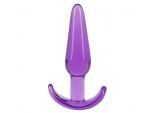 Фиолетовая анальная пробка в форме якоря Slim Anal Plug - 10,8 см. #225513