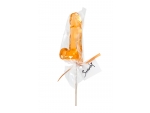 Оранжевый леденец в форме пениса со вкусом аморетто #227673