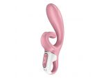 Розовый вибратор-кролик Hug Me - 21,2 см. #228657