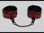 Красно-черные оковы Reversible Faux Leather Ankle Cuffs #251201