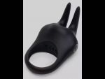 Черное эрекционное виброкольцо Sensation Rechargeable Vibrating Rabbit Love Ring #251616